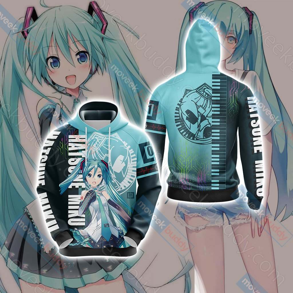 Hatsune Miku New Collection Unisex 3D T-shirt Hoodie S 
