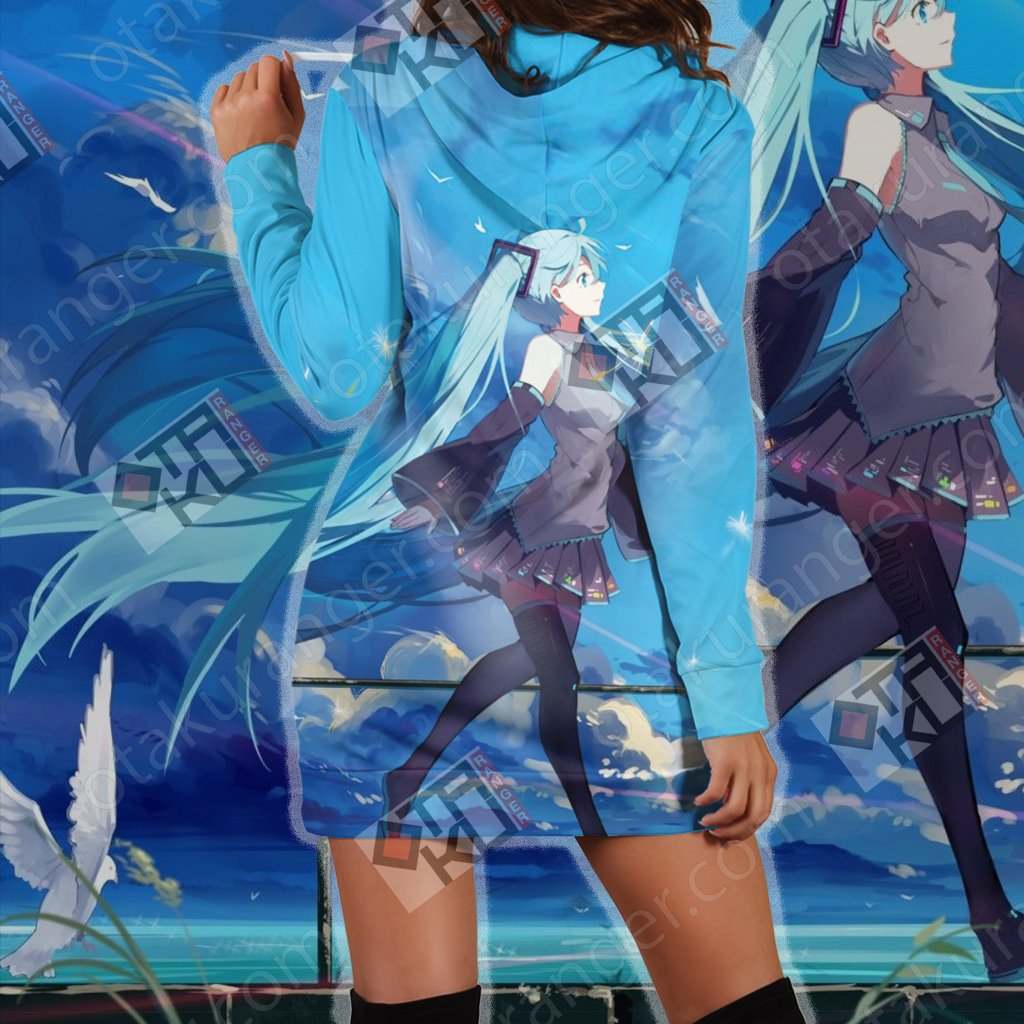Hatsune Miku New Look 3D Hoodie Dress   