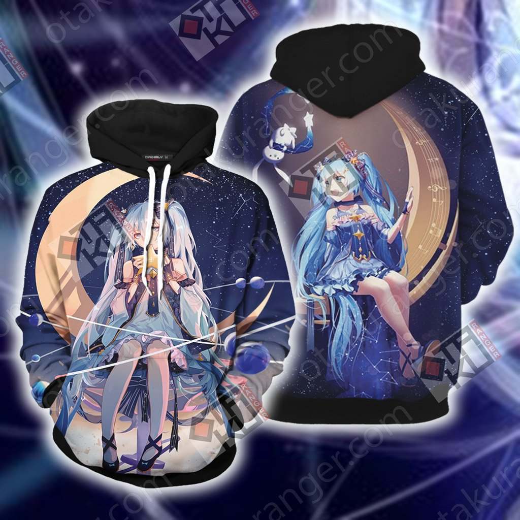 Hatsune Miku 3D T-shirt Hoodie S 