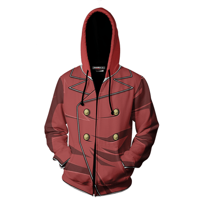 Yu-Gi-Oh! Maximillion Pegasus Cosplay Zip Up Hoodie Jacket   