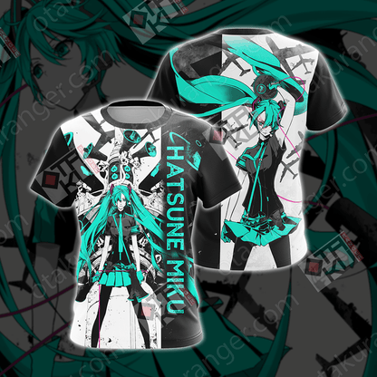 Hatsune Miku New Look Unisex 3D T-shirt T-shirt S 