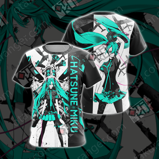 Hatsune Miku New Look Unisex 3D T-shirt T-shirt S 