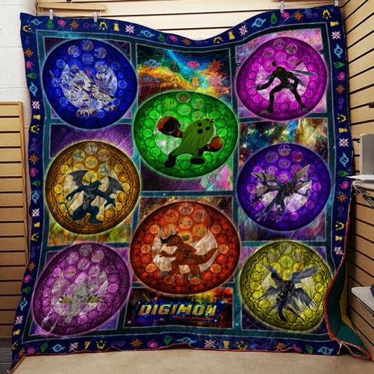 Digimon New Style 3D Quilt Blanket   