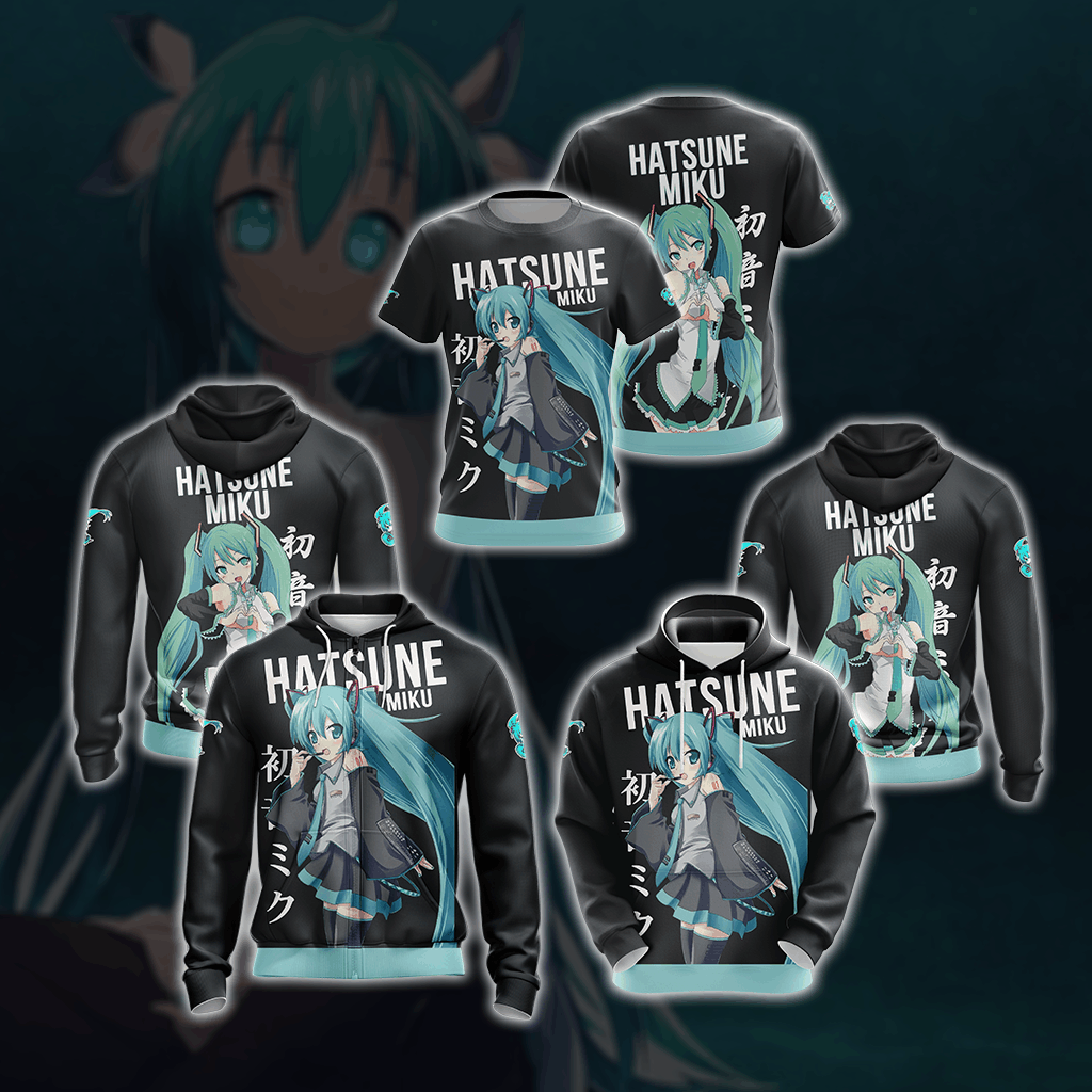 Hatsune Miku Unisex 3D T-shirt   