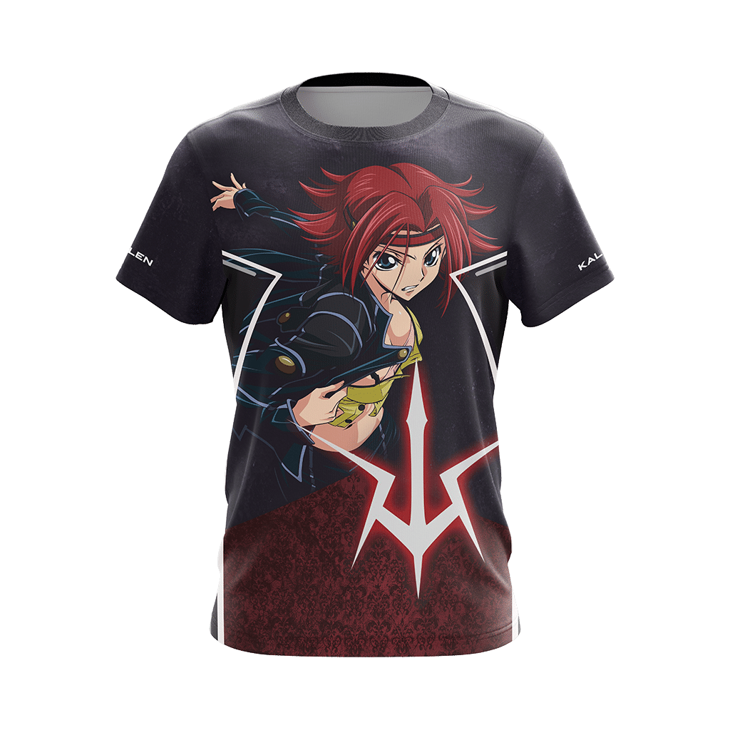 Code Geass - Kallen Unisex 3D T-shirt   