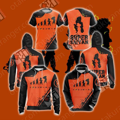 Dragon Ball Super Saiyan Unisex 3D T-shirt   