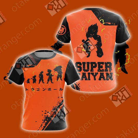 Dragon Ball Super Saiyan Unisex 3D T-shirt   