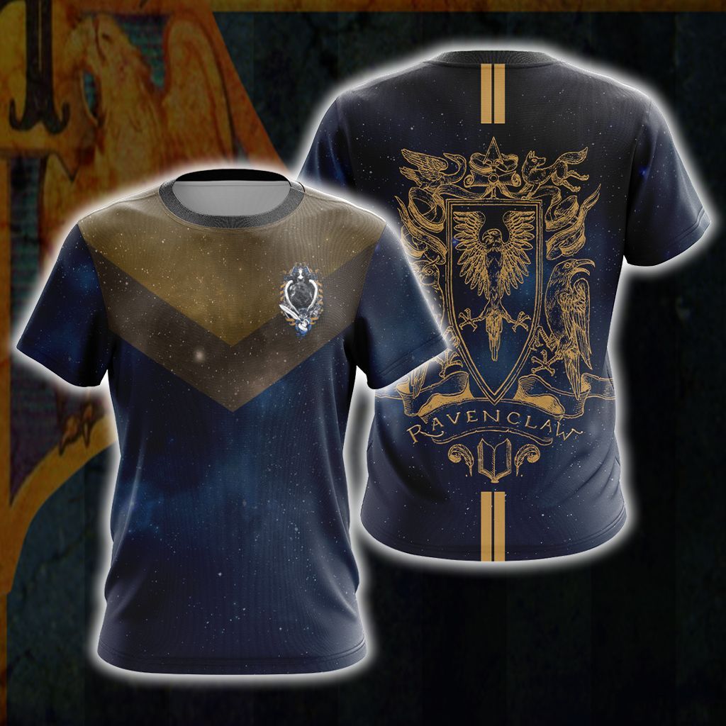 Harry Potter Hogwarts House Gryffindor Slytherin Ravenclaw Hufflepuff T-shirt Zip Hoodie Pullover Hoodie   