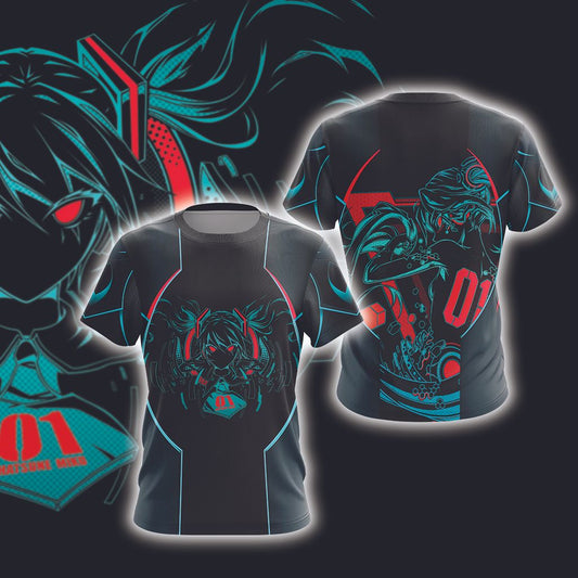 New Look Hatsune Miku Unisex 3D T-shirt T-shirt S 