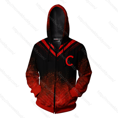 RWBY Cinder Fall Symbol Zip Up Hoodie   