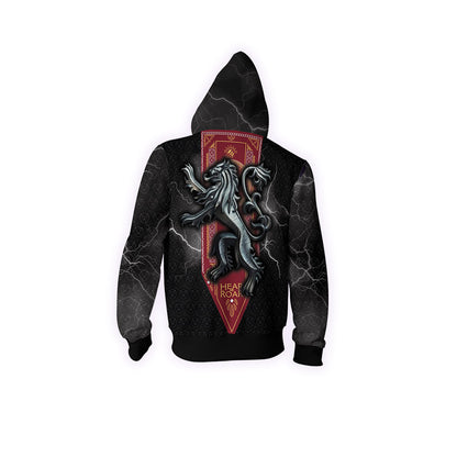 House Lannister Game Of Thrones New Look Zip Up Hoodie   