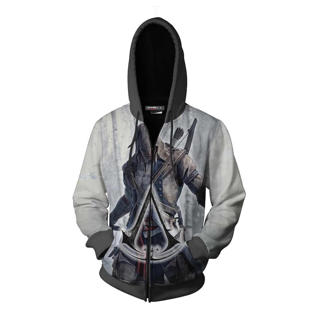 Assassin's Creed III Connor Cosplay Unisex 3D T-shirt   