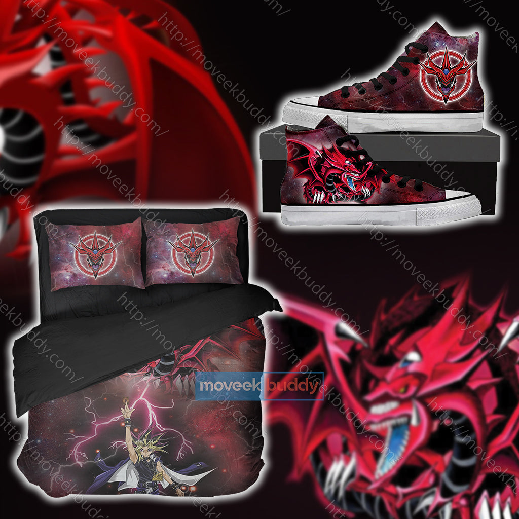 Yu-Gi-Oh! Yami Yugi And Slifer The Sky Dragon Beach Shorts   