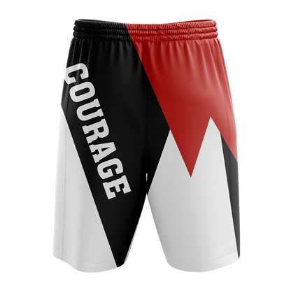 Digimon The Crest Of Courage New Look Unisex 3D Beach Shorts   