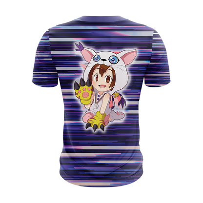 Digimon Tailmon New Look Unisex 3D T-shirt   