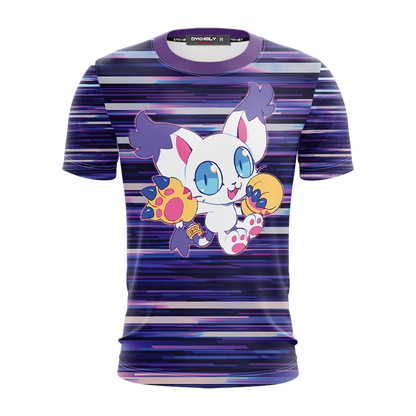 Digimon Tailmon New Look Unisex 3D T-shirt   