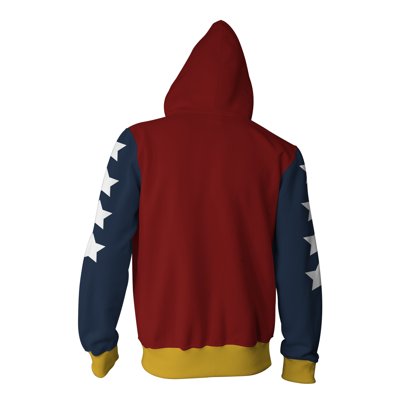 Wonder Woman Cosplay Zip Up Hoodie Jacket   