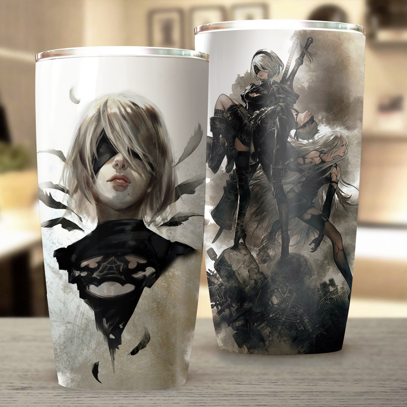 NieR: Automata Video Game Insulated Stainless Steel Tumbler 20oz / 30oz 20oz  
