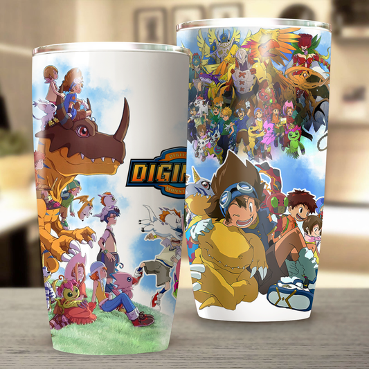 Digimon Video Game Insulated Stainless Steel Tumbler 20oz / 30oz 20oz  