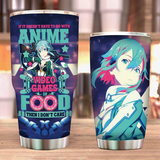 If it doesn't have to do with anime or food then I don't care Sinon Sword Art Online Tumbler   