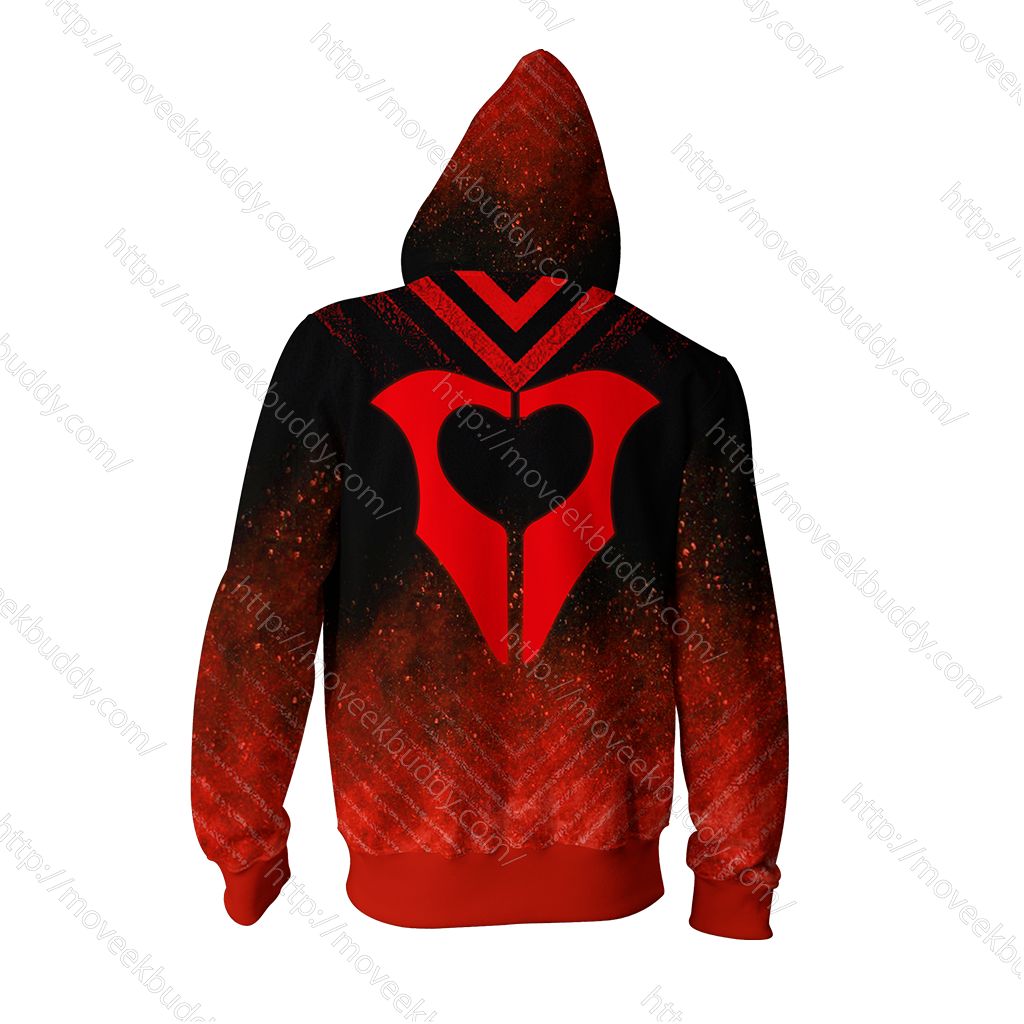 RWBY Cinder Fall Symbol Zip Up Hoodie   