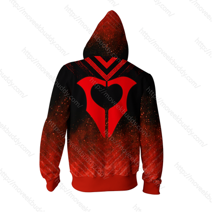 RWBY Cinder Fall Symbol Zip Up Hoodie   
