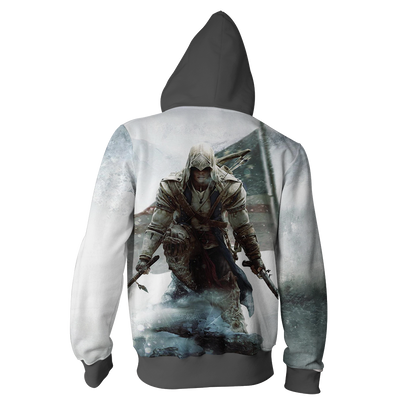 Assassin's Creed III Connor Cosplay Unisex 3D T-shirt   