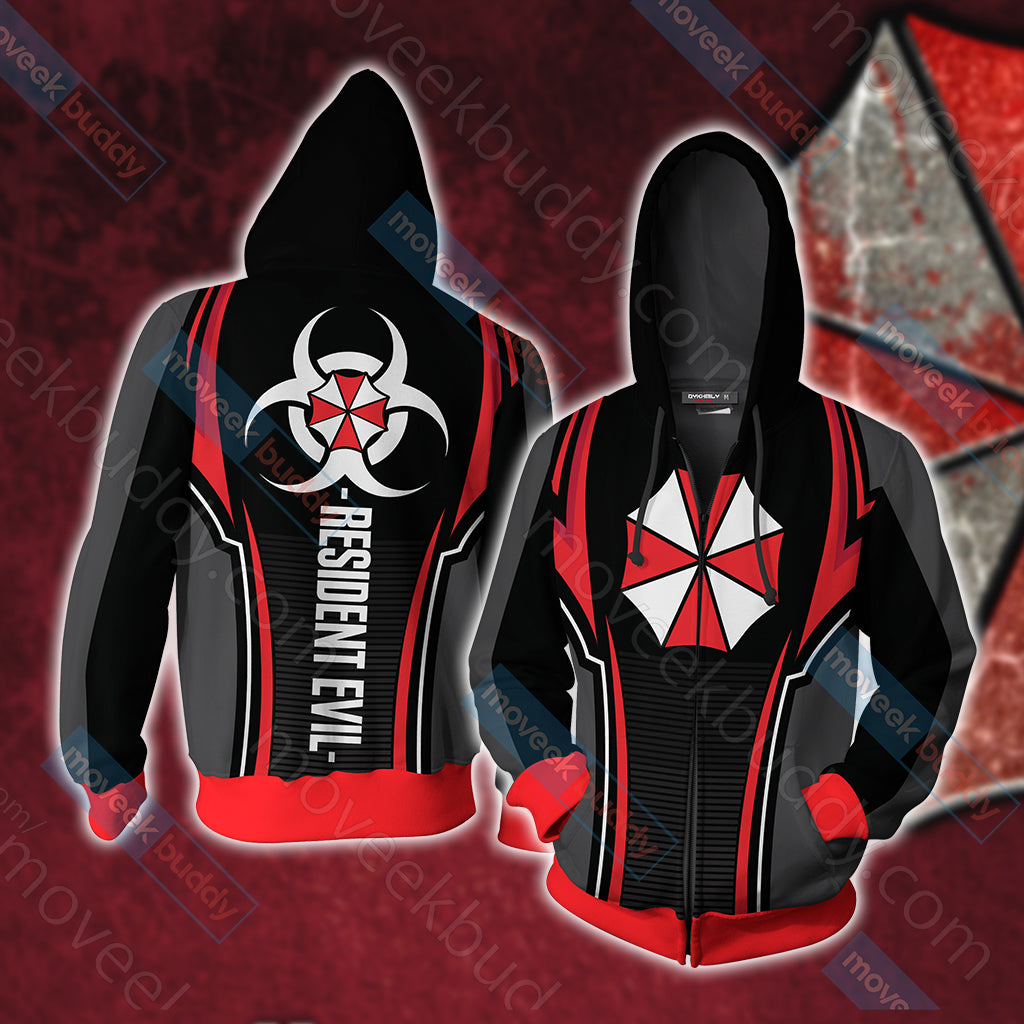 Resident Evil - Biohazard Unisex 3D T-shirt Zip Hoodie XS 