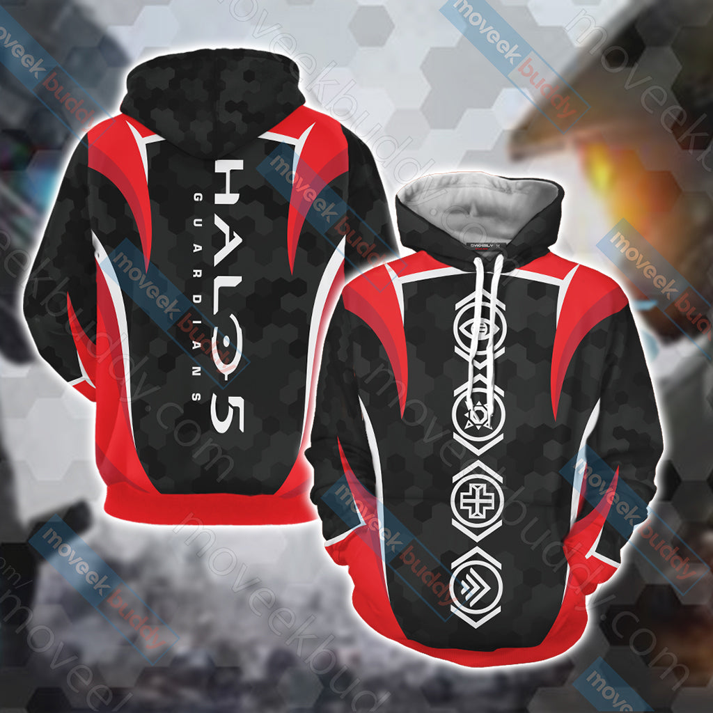 Halo 5: Guardians - Power-Up Icons Unisex 3D T-shirt Hoodie S 