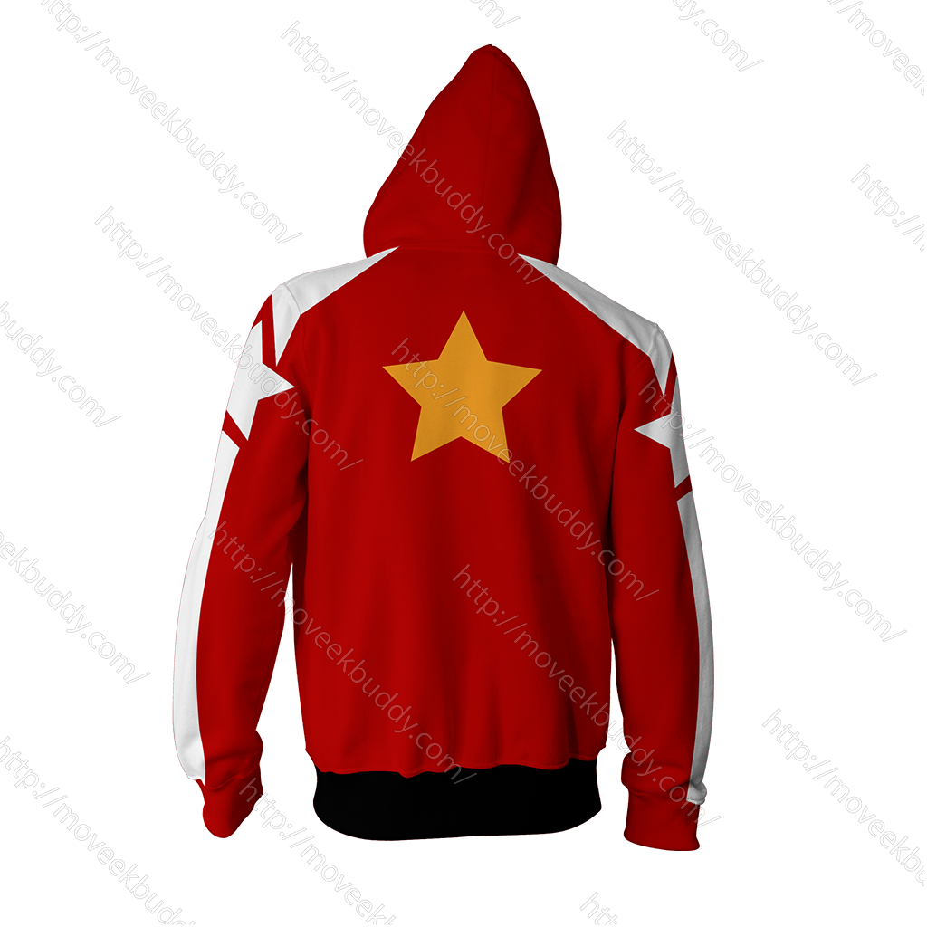 Tekken Slim Bob Cosplay Zip Up Hoodie Jacket   