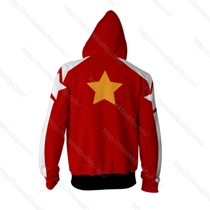 Tekken Slim Bob Cosplay Zip Up Hoodie Jacket   