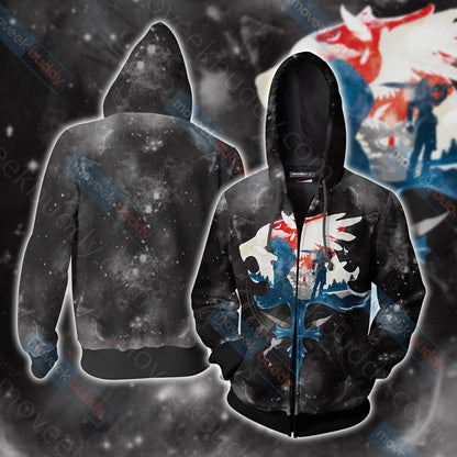 Final Fantasy VIII Unisex 3D T-shirt Zip Hoodie XS 