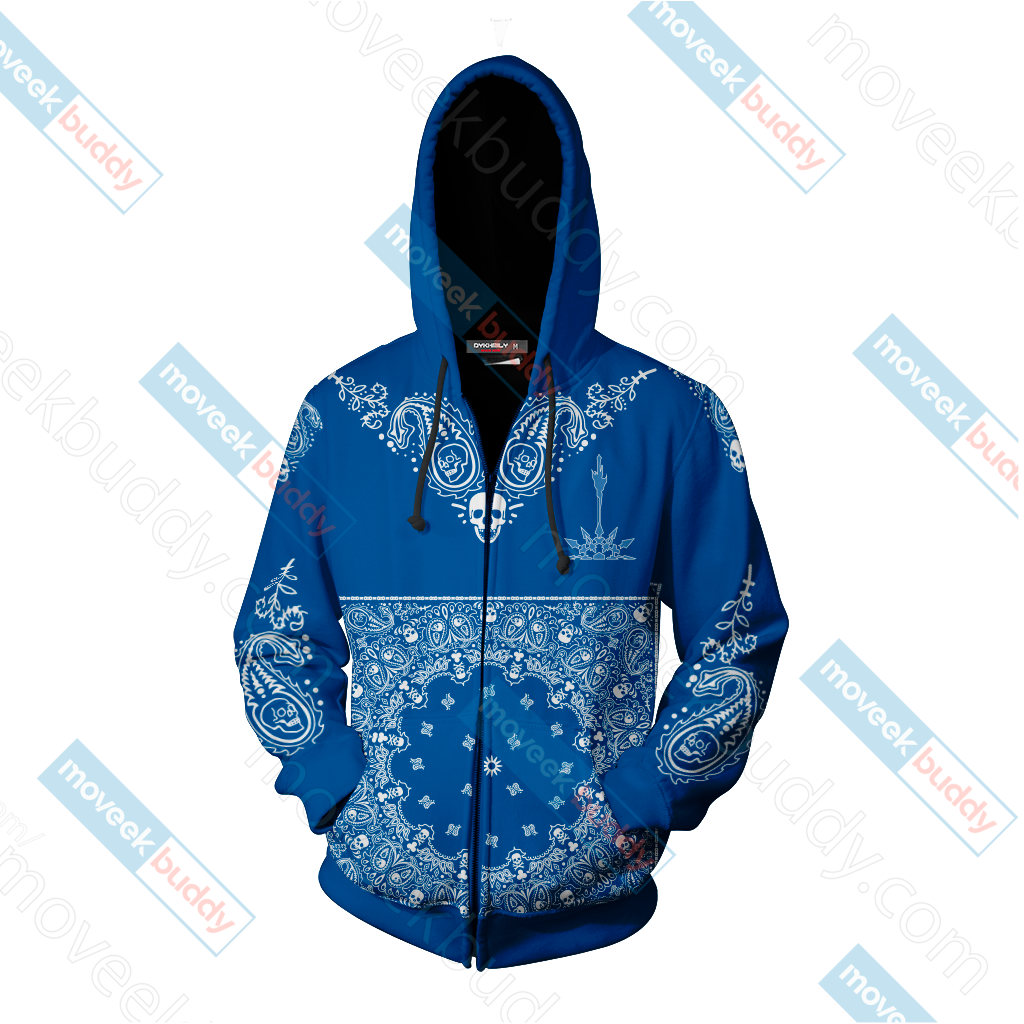 RWBY House Schnee Family Honor Providence Zip Up Hoodie   