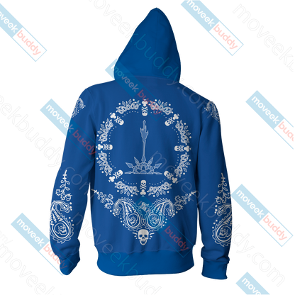 RWBY House Schnee Family Honor Providence Zip Up Hoodie   