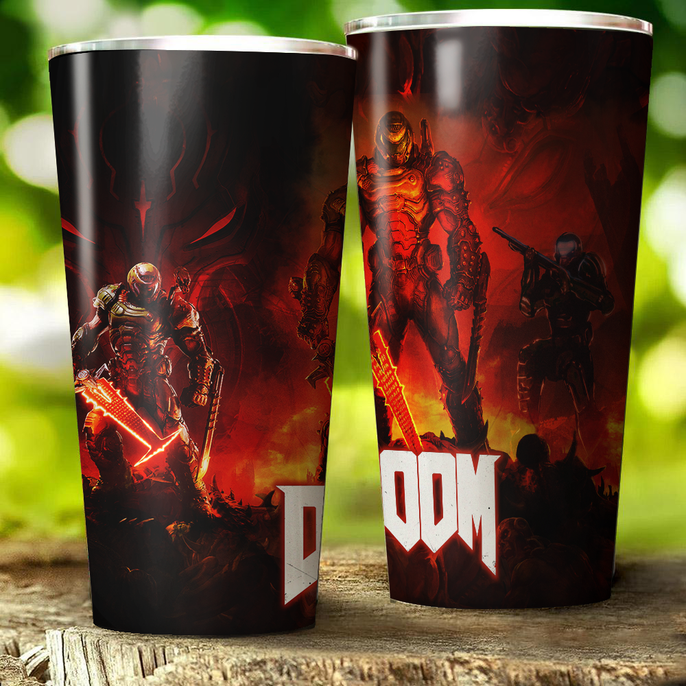 Doom Video Game Insulated Stainless Steel Tumbler 20oz / 30oz 30oz  