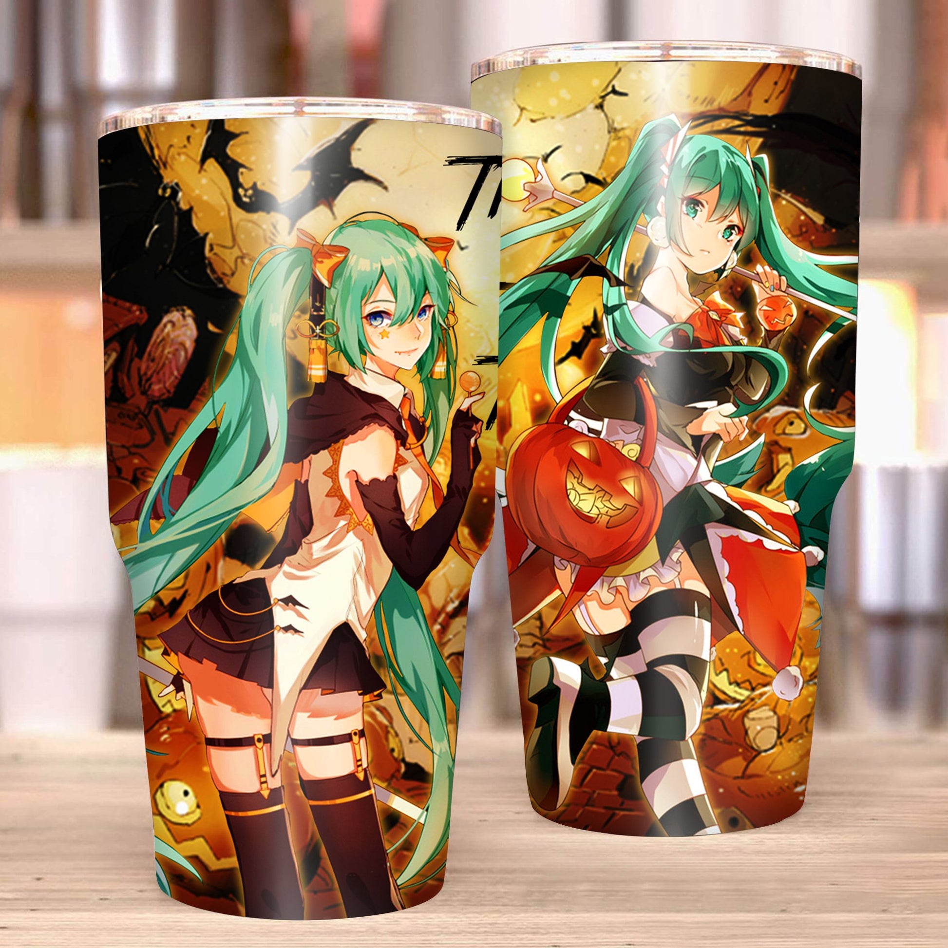 Hatsune Miku Halloween Tumbler 30oz (Curve)  