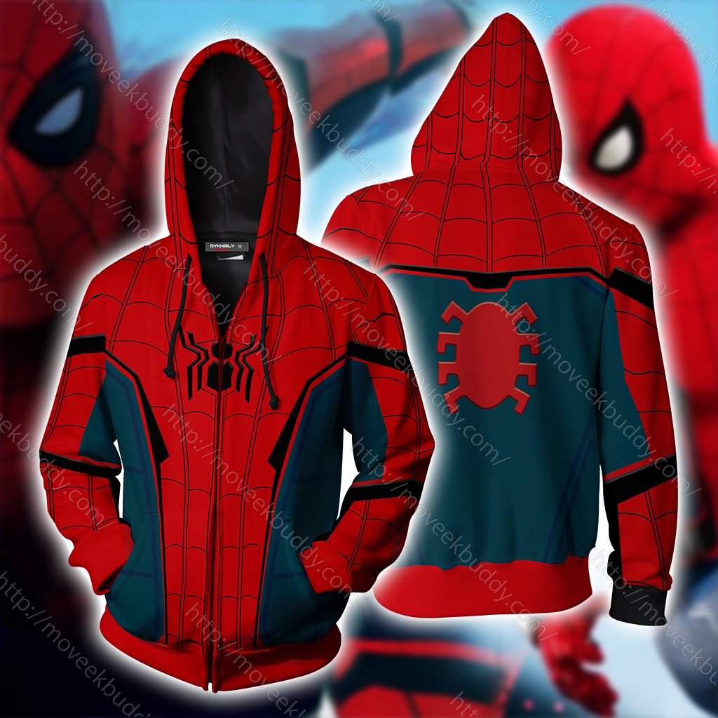 Spider-Man: Far From Home 2019 Cosplay Unisex 3D T-shirt Zip Hoodie S 