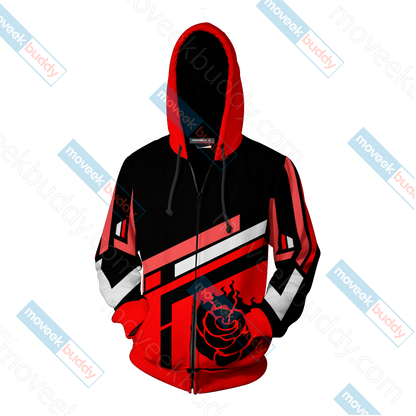 RWBY Ruby Rose New Zip Up Hoodie   