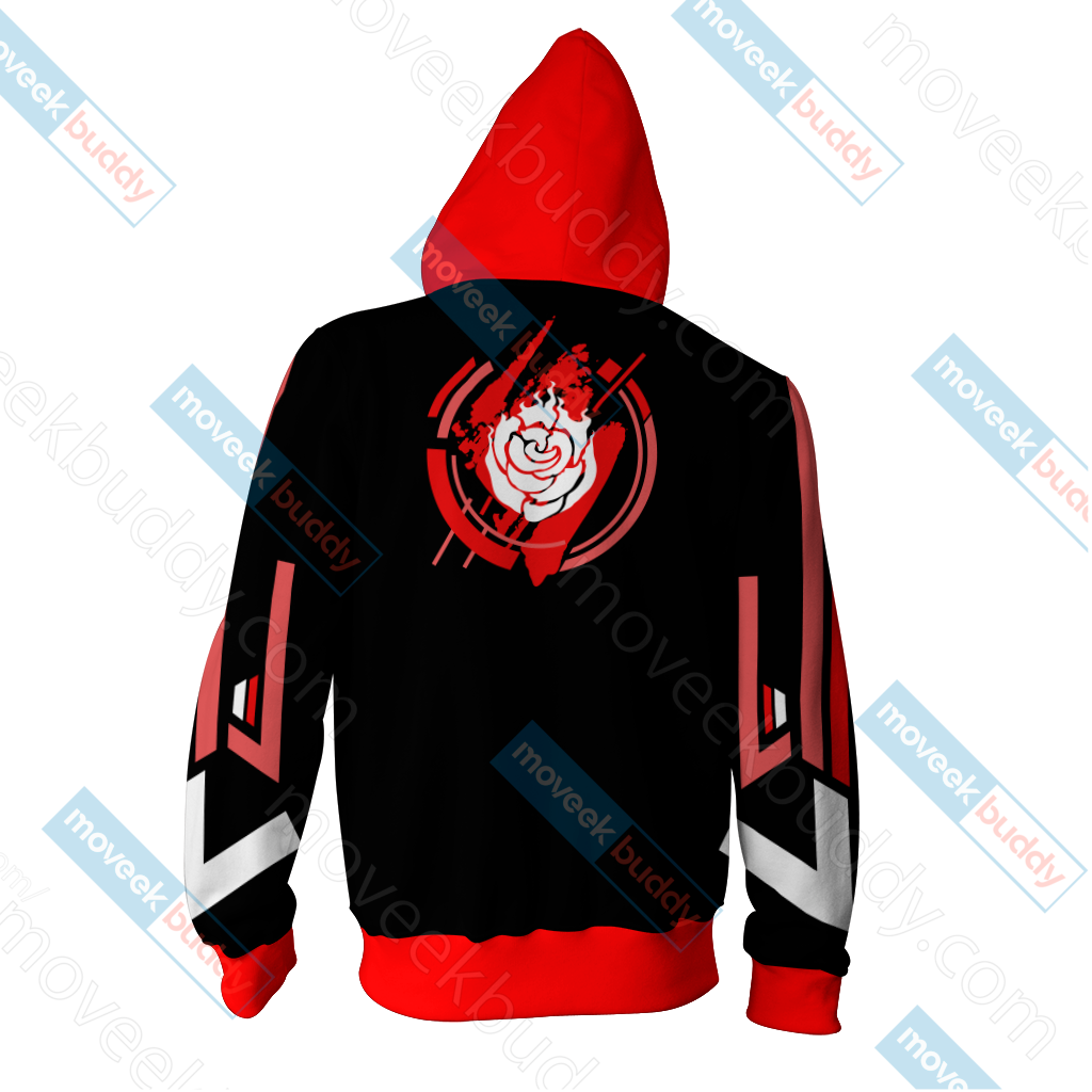 RWBY Ruby Rose New Zip Up Hoodie   