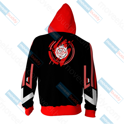 RWBY Ruby Rose New Zip Up Hoodie   