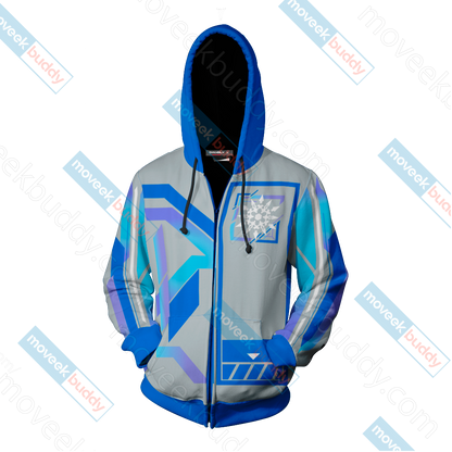 RWBY Weiss Schnee New Zip Up Hoodie   