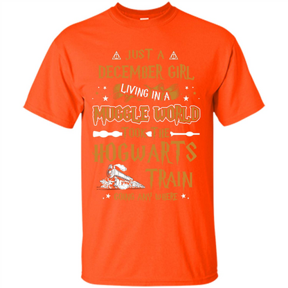 Harry Potter T-shirt Just A December Girl Living In A Muggle World   