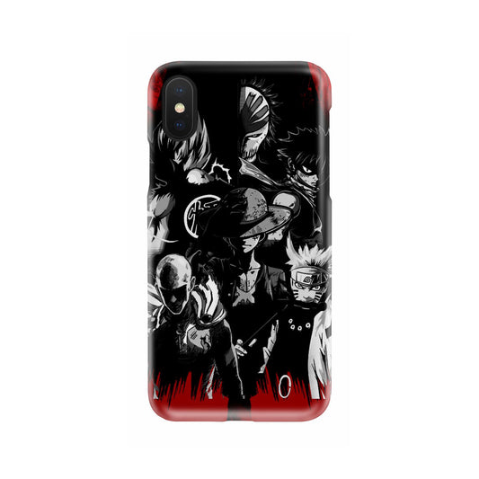 Naruto, Saitama, Luffy,  Luffy,, Goku and Kurosaki Phone Case   