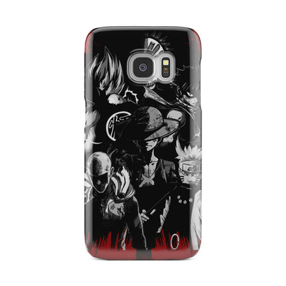 Naruto, Saitama, Luffy,  Luffy,, Goku and Kurosaki Phone Case Samsung Galaxy S6 Edge  