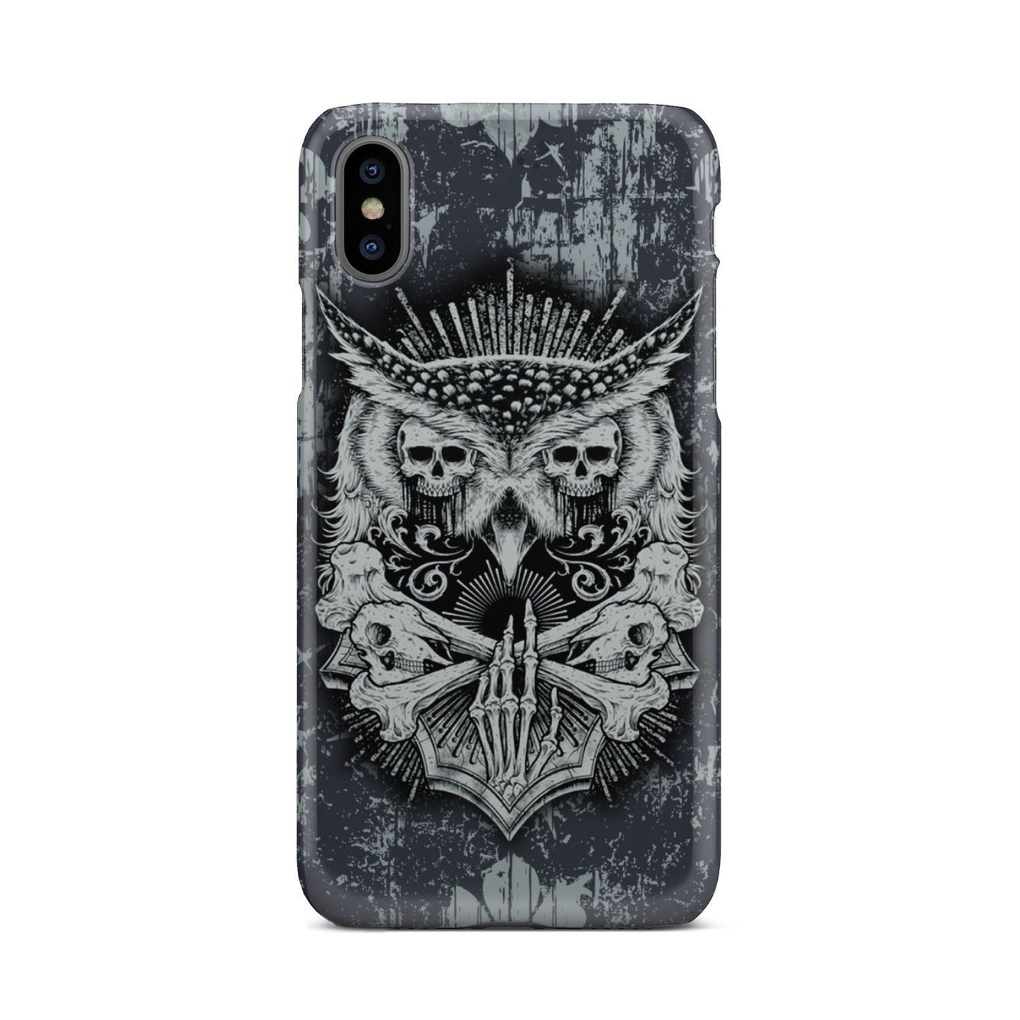 Aesthetic Owl Skull Phone Case iPhone X  
