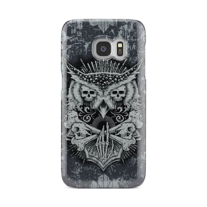 Aesthetic Owl Skull Phone Case Samsung Galaxy S6 Edge  
