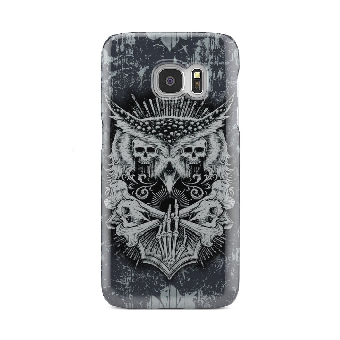 Aesthetic Owl Skull Phone Case Samsung Galaxy S7  