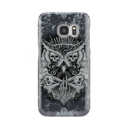 Aesthetic Owl Skull Phone Case Samsung Galaxy S7  