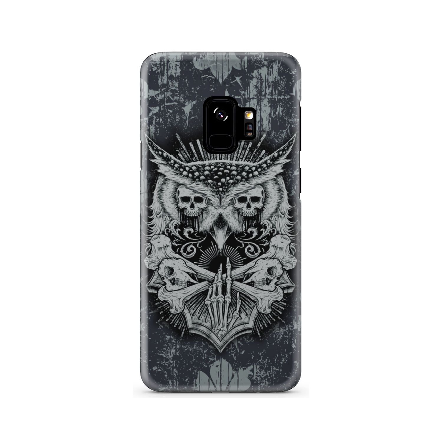 Aesthetic Owl Skull Phone Case Samsung Galaxy S9  