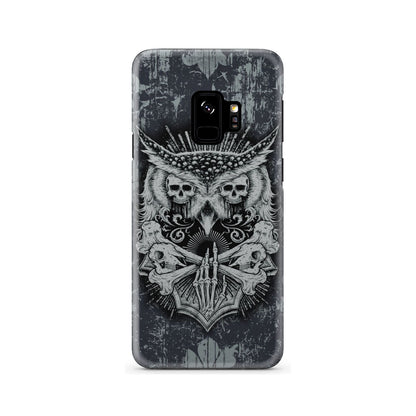 Aesthetic Owl Skull Phone Case Samsung Galaxy S9  